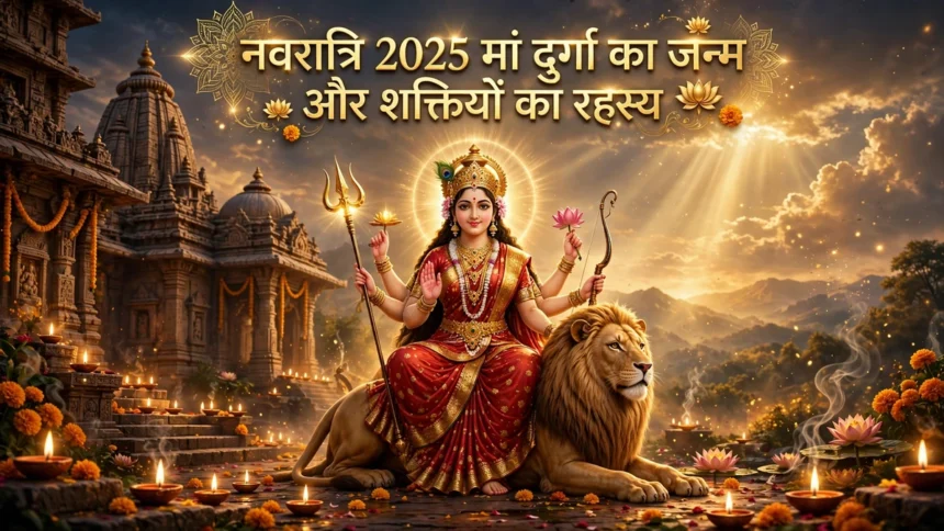 नवरात्रि 2025 मां दुर्गा का जन्म और शक्तियों का रहस्य नवरात्रि 2025 मां दुर्गा का जन्म और शक्तियों का रहस्य