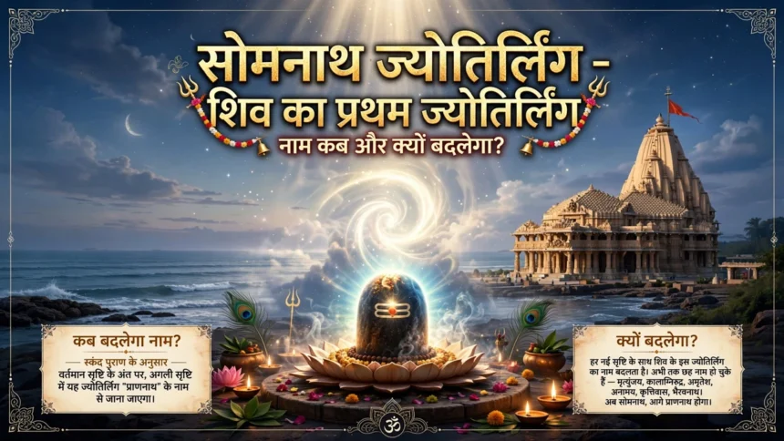 Somnath Jyotirlinga शिव का पहला ज्योतिर्लिंग नाम कब क्यों बदलेगा Somnath Jyotirlinga शिव का पहला ज्योतिर्लिंग नाम कब क्यों बदलेगा