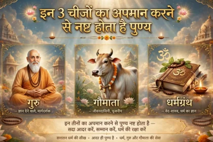 “इन 3 चीजों का अपमान करने से नष्ट होता है पुण्य”