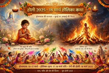 Holi 2025 18 मार्च होली होलाष्टक मान्यता होलिका कथा