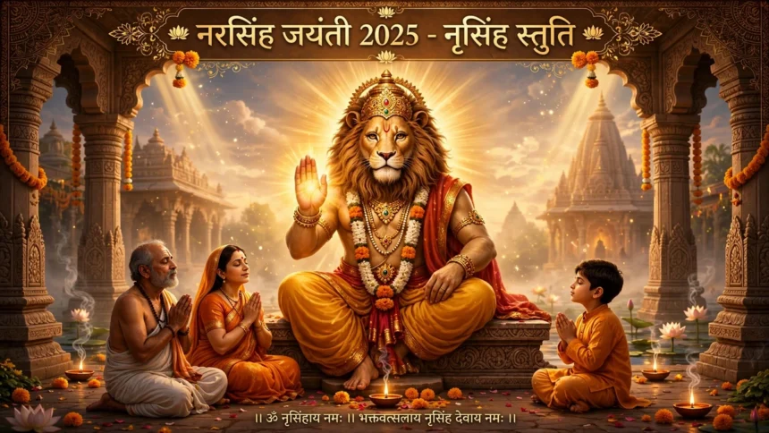Narsingh Jayanti 2025 भगवान नृसिंह को प्रसन्न करने की स्तुति