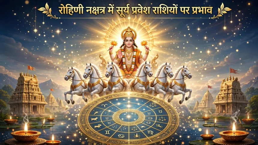 रोहिणी नक्षत्र में सूर्य प्रवेश राशियों पर प्रभाव जानें