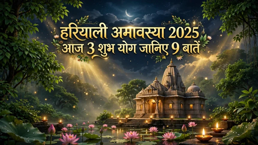 Hariyali Amavasya 2025 आज 3 शुभ योग जानिए 9 बातें Hariyali Amavasya 2025 आज 3 शुभ योग जानिए 9 बातें