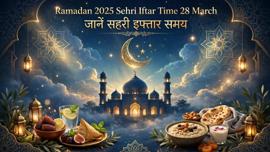 Ramadan 2025 Sehri Iftar Time 28 March जानें सहरी इफ्तार समय